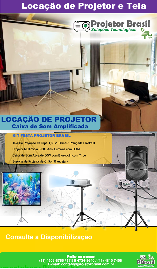 Locação de projetor Brasil