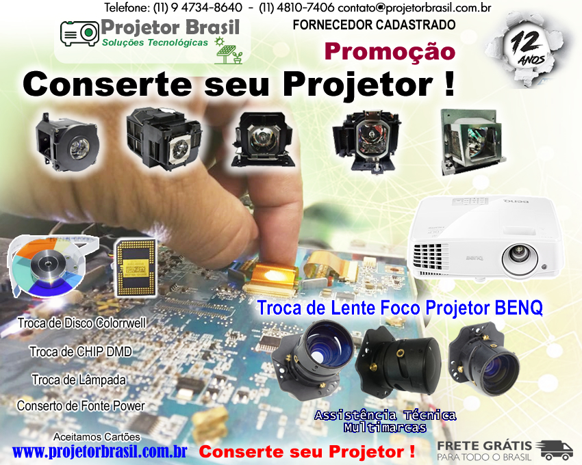 Troca de Lente Foco Benq Cotia